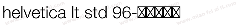 helvetica lt std 96字体转换
